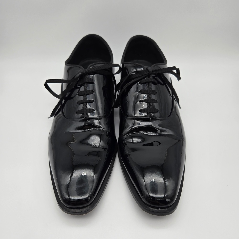 Suitsupply Patent Leather Tuxedo Shoes Mens 9.5 Black Formal Oxford Classic